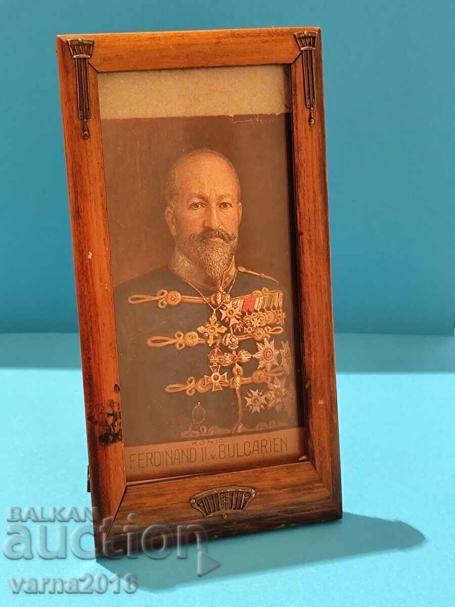 Wooden Art Deco Style Frame + Ferdinand Postcard - 5 Wooden Art Deco Style Frame + Ferdinand Postcard - 5