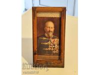 Wooden Art Deco Style Frame + Ferdinand Postcard