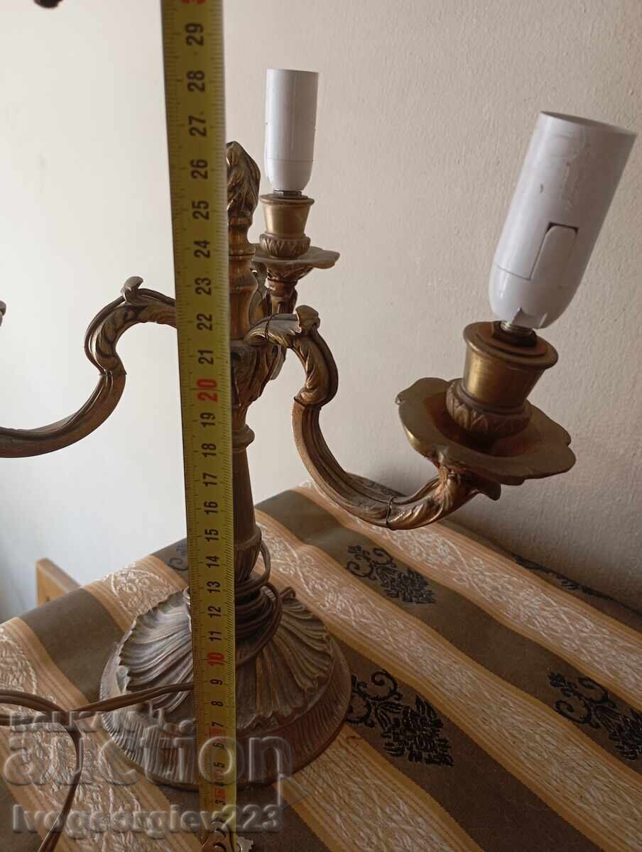Delivery of Vintage candlestick-style table lamp set