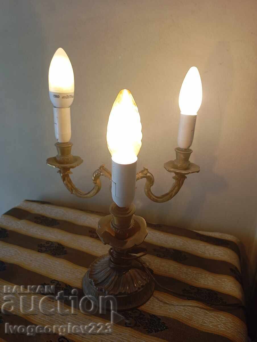 Vintage candlestick-style table lamp set - 6