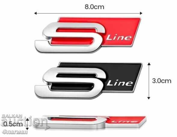 Aluminum "S Line" emblems for Audi with price 15.00 BGN | € 7.67
