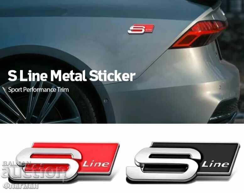 Embleme din aluminiu "S Line" pentru Audi - 5