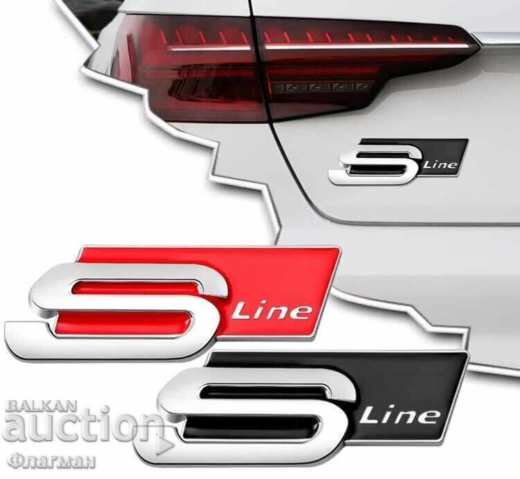 Embleme din aluminiu "S Line" pentru Audi