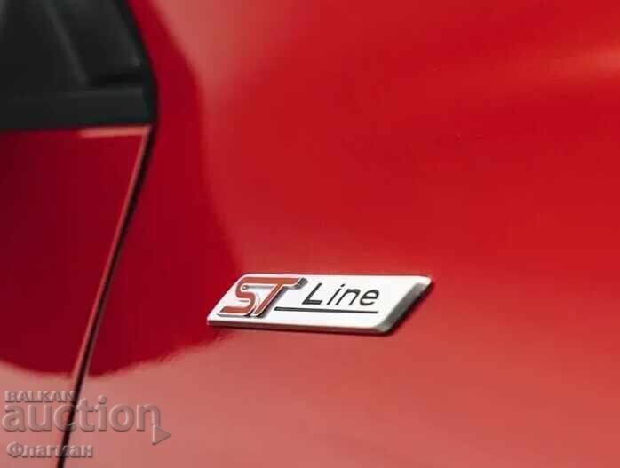 Licitație Embleme din aluminiu ”ST Line” pentru Ford - 80 mm / 21 mm