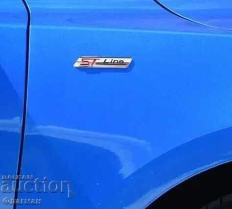 Embleme din aluminiu ”ST Line” pentru Ford - 80 mm / 21 mm - 5