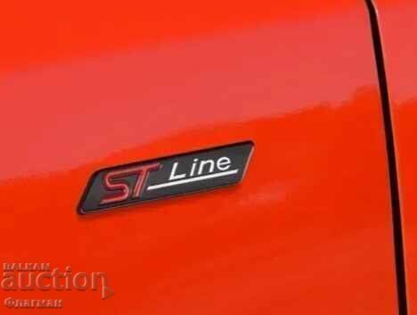 Embleme din aluminiu ”ST Line” pentru Ford - 80 mm / 21 mm - 6