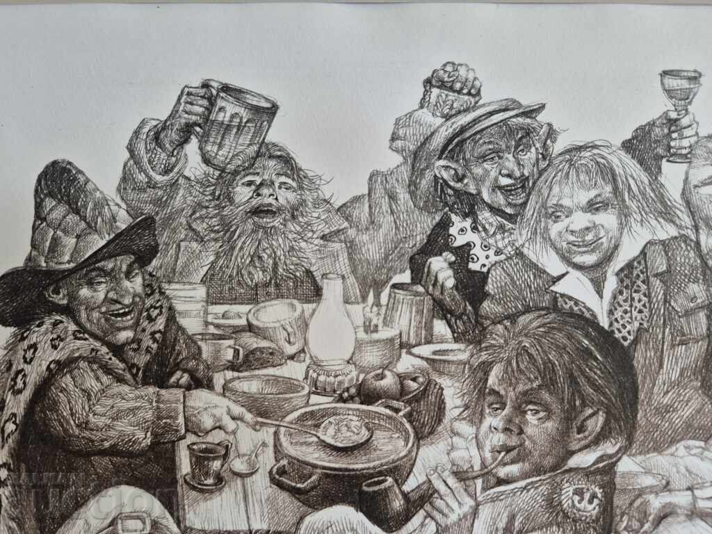 Livrarea ROBERT BARÂMOV 1966 - 2021 Albă ca Zăpada II 2016g. litografie uscată