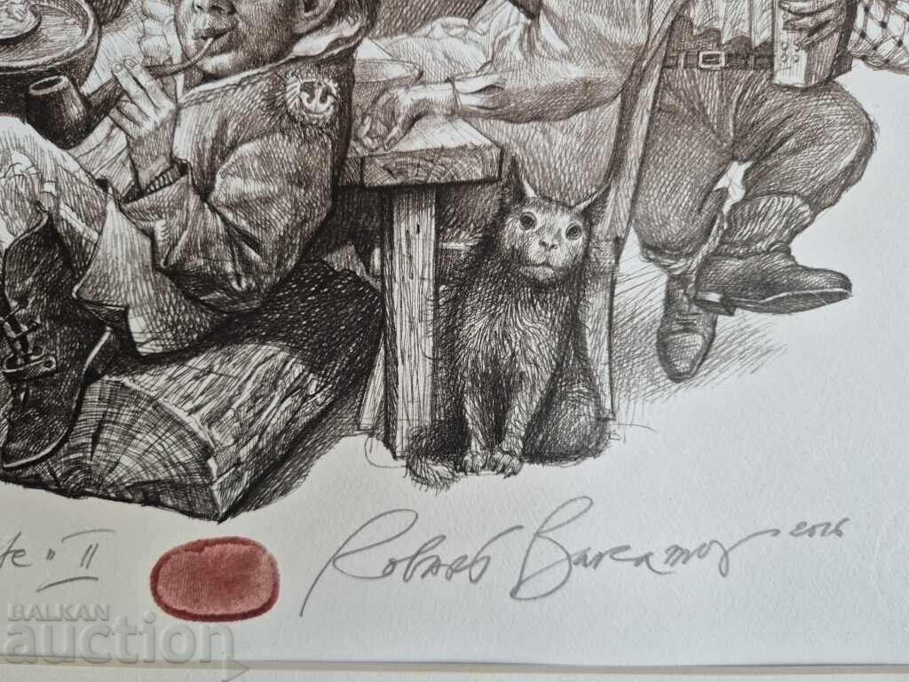 ROBERT BARÂMOV 1966 - 2021 Albă ca Zăpada II 2016g. litografie uscată - 6