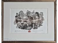 ROBERT BARÂMOV 1966 - 2021 Albă ca Zăpada II 2016g. litografie uscată