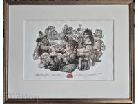 Robert Baramov 1966 - 2021 Snow White II 2016 lithograph drypoint