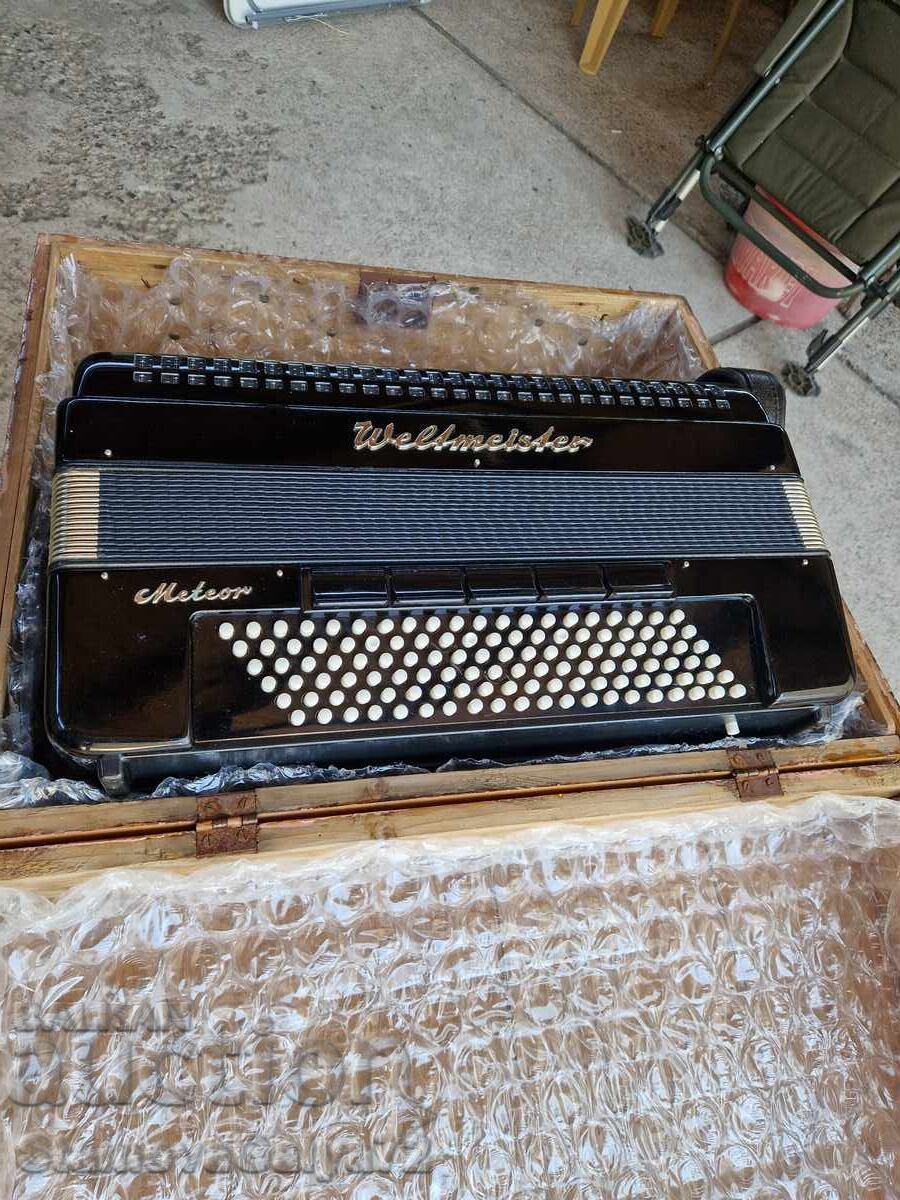 Antique German Accordion Veltmaister Meteor 120 Bass - 6