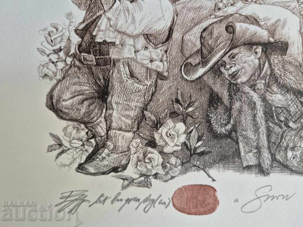Robert Baramov 1966 - 2021 Σνεζάνκα ΙΙΙ 2016γ. λιθογραφία - 5