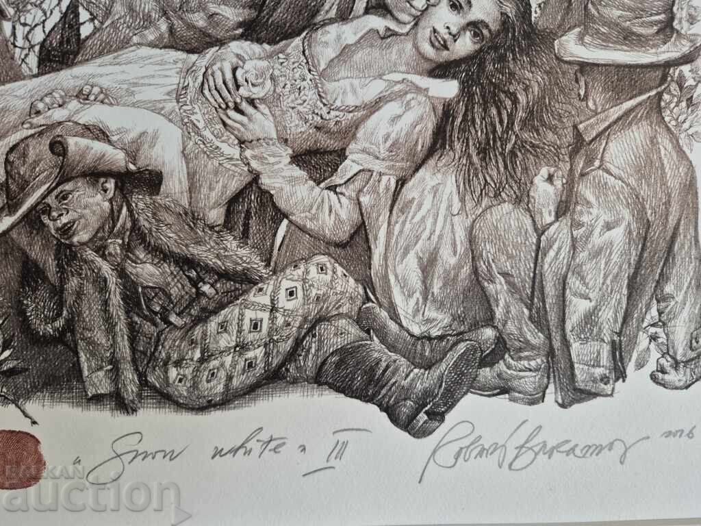 Robert Baramov 1966 - 2021 Snejanka III 2016 lithograph - 6 Robert Baramov 1966 - 2021 Snejanka III 2016 lithograph - 6