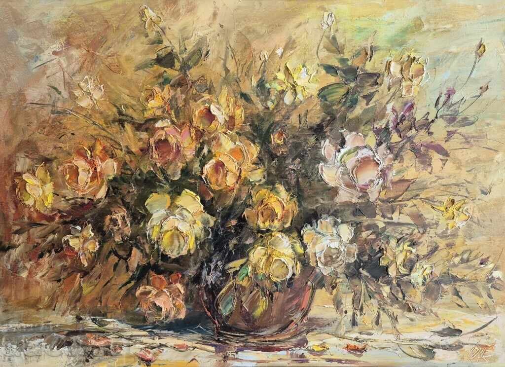 Γιούρι Κοβάτσεφ Ανοιξιάτικη διάθεση Μεγάλη όμορφη νεκρή φύση με τιμή 2310.00 BGN | € 1181.08