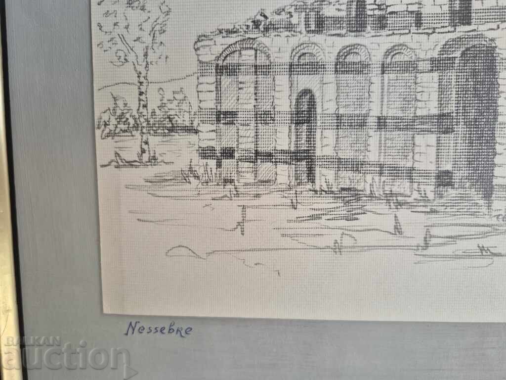 Sava Shopov-Tarot 1911-1996 Nessebar 1981 Master Drawing - 6 Sava Shopov-Tarot 1911-1996 Nessebar 1981 Master Drawing - 6