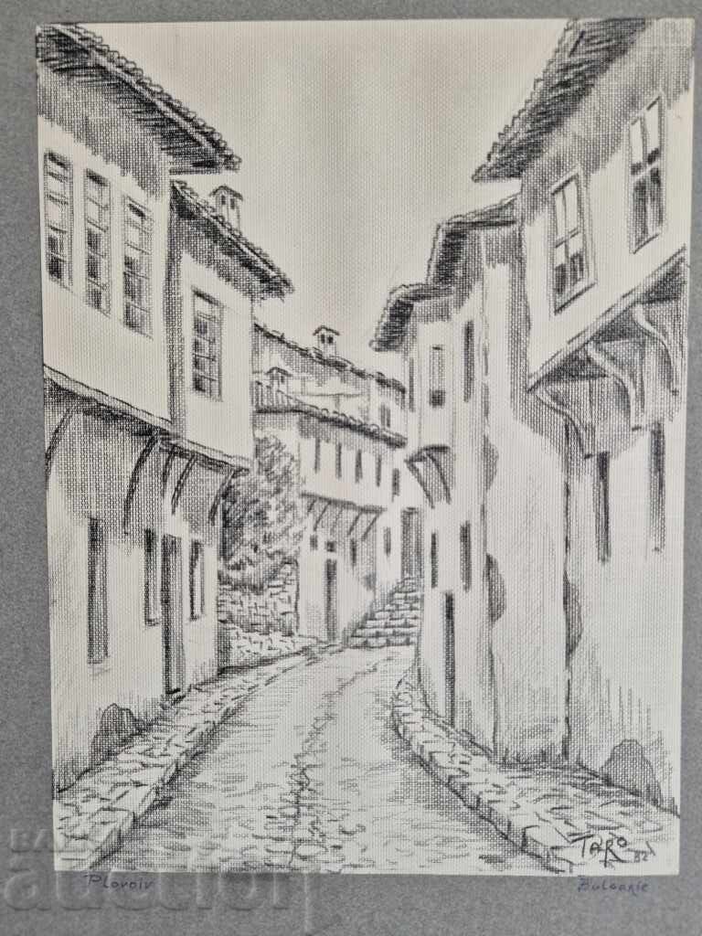 Licitație Sava Shopov - Tarot 1911-1996 Plovdiv 1982, desen de maestru Licitație Sava Shopov - Tarot 1911-1996 Plovdiv 1982, desen de maestru