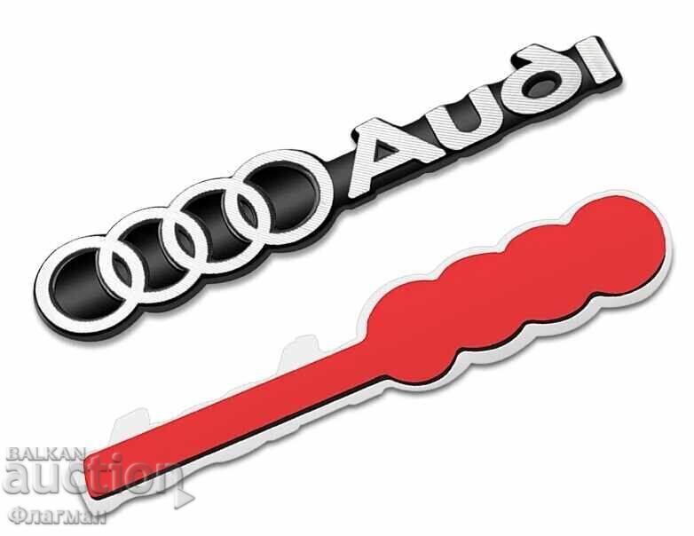Delivery of New Aluminum Emblems "AUDI" - 42 mm. / 8 mm Delivery of New Aluminum Emblems "AUDI" - 42 mm. / 8 mm