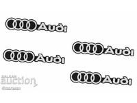 Embleme noi din aluminiu "AUDI" - 42 mm. / 8 mm