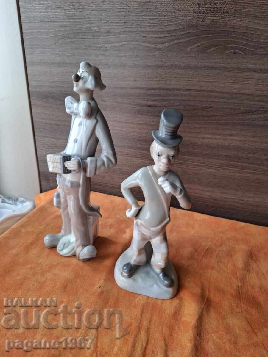 Licitație Păpuși de porțelan spanioli clovni