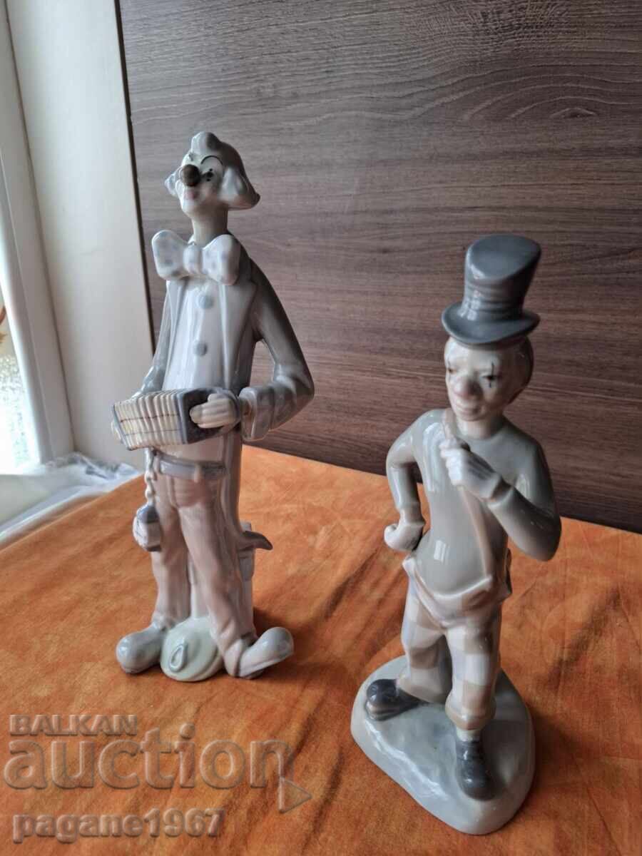 Păpuși de porțelan spanioli clovni