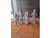 Păpuși de porțelan clovni fără marcaje