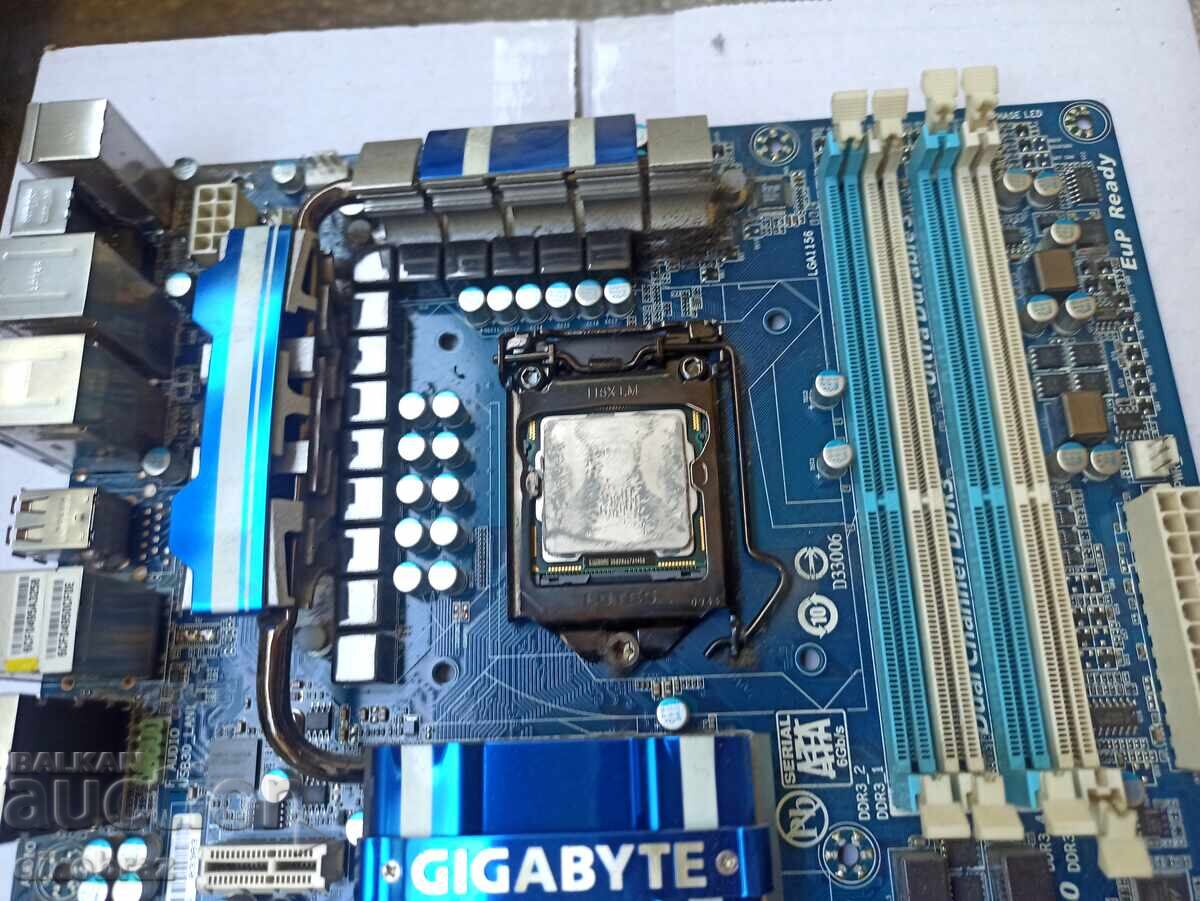Auction  Motherboard GIGABYTE GA P55A-UD4 + cooling and additional fan