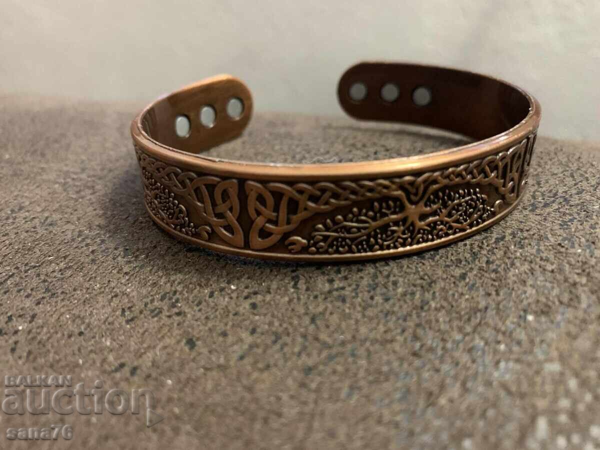 Доставка на Нова стилна магнитна медна гривна-1 Доставка на Нова стилна магнитна медна гривна-1