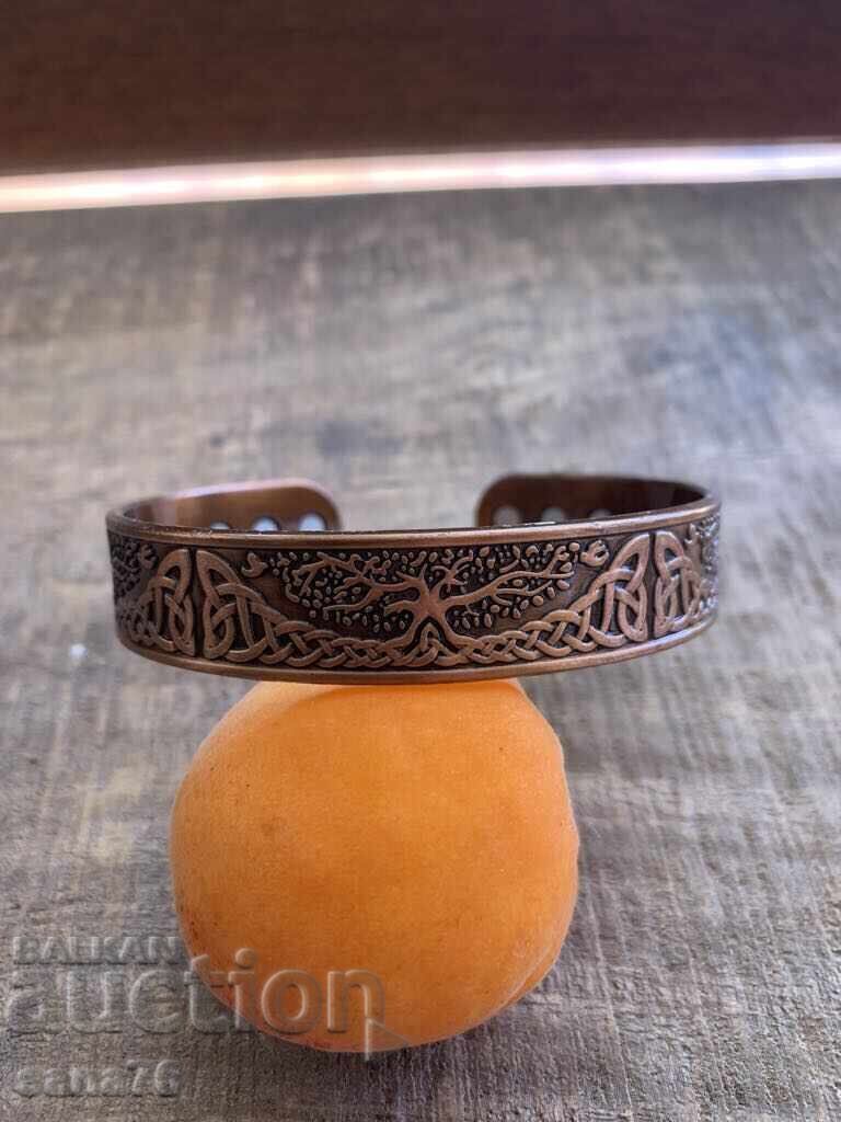 Нова стилна магнитна медна гривна-1 Нова стилна магнитна медна гривна-1