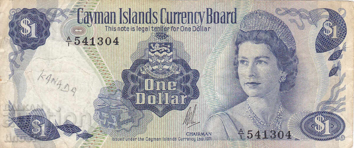 Tino37 - CAYMAN ISLANDS - 1 DOLLAR - 1971 with price 17.90 BGN | € 9.15