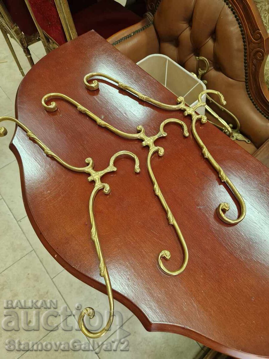 Lot de 3 umerașe franceze din bronz antic - 5 Lot de 3 umerașe franceze din bronz antic - 5