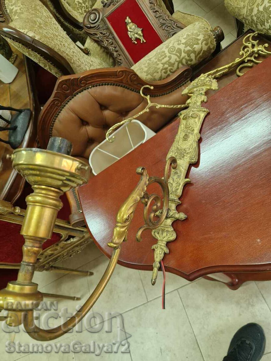 Δύο παλιά, υπέροχα γαλλικά μπρούτζινα απλίκες με τιμή € 187.13 | 366.00 BGN