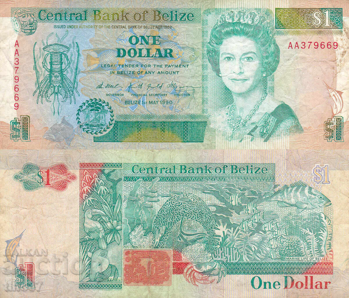 tino37- ΜΠΕΛΙΖ - 1 ΔΟΛΑΡΙΟ - 1990