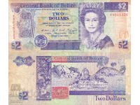 tino37 - BELIZE - 2 DOLLARS - 1990 - BIG SIZE