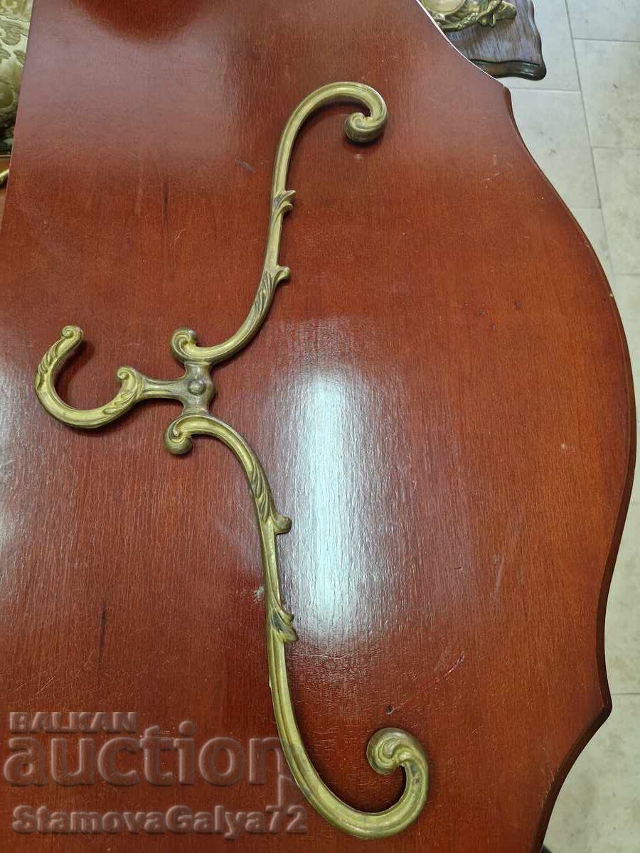Beautiful antique English bronze coat rack - 6 Beautiful antique English bronze coat rack - 6