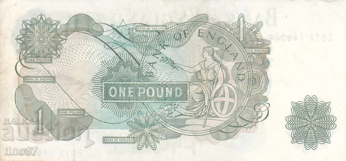 Auction  tino37 - GREAT BRITAIN - ENGLAND - 1 POUND - 1970/77 - XF