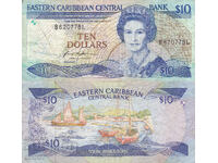 tino37 - EASTERN CARIBBEAN (Saint Lucia) - 10 DOLLARS - 1985/93