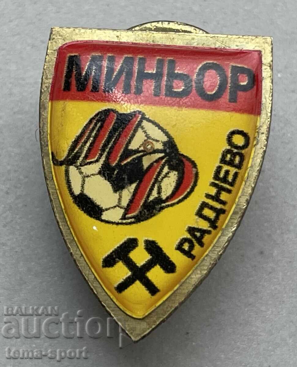 1607 България знак футболен клуб Миньор Раднево
