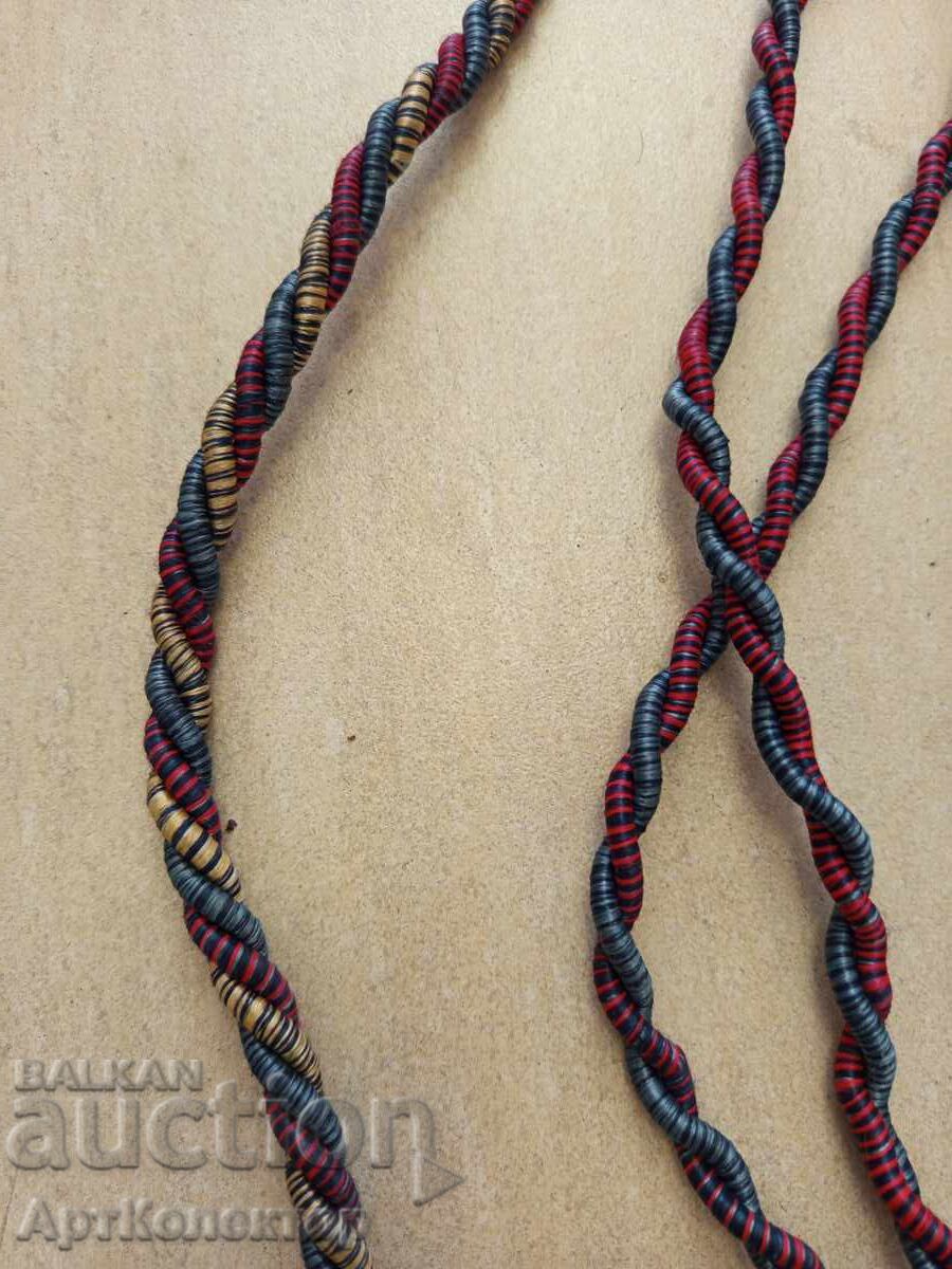 Δημοπρασία Ζώνες χειροποίητες πλεχτές σχοινιού 2 τεμάχια των 2,5 μέτρων