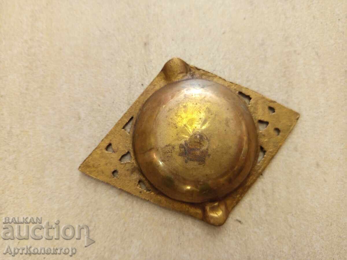 Auction  Brass ashtray, bronze