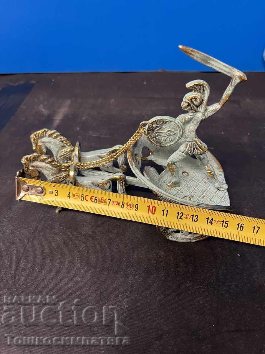 Achilles on a Chariot - Bronze Statue - 6