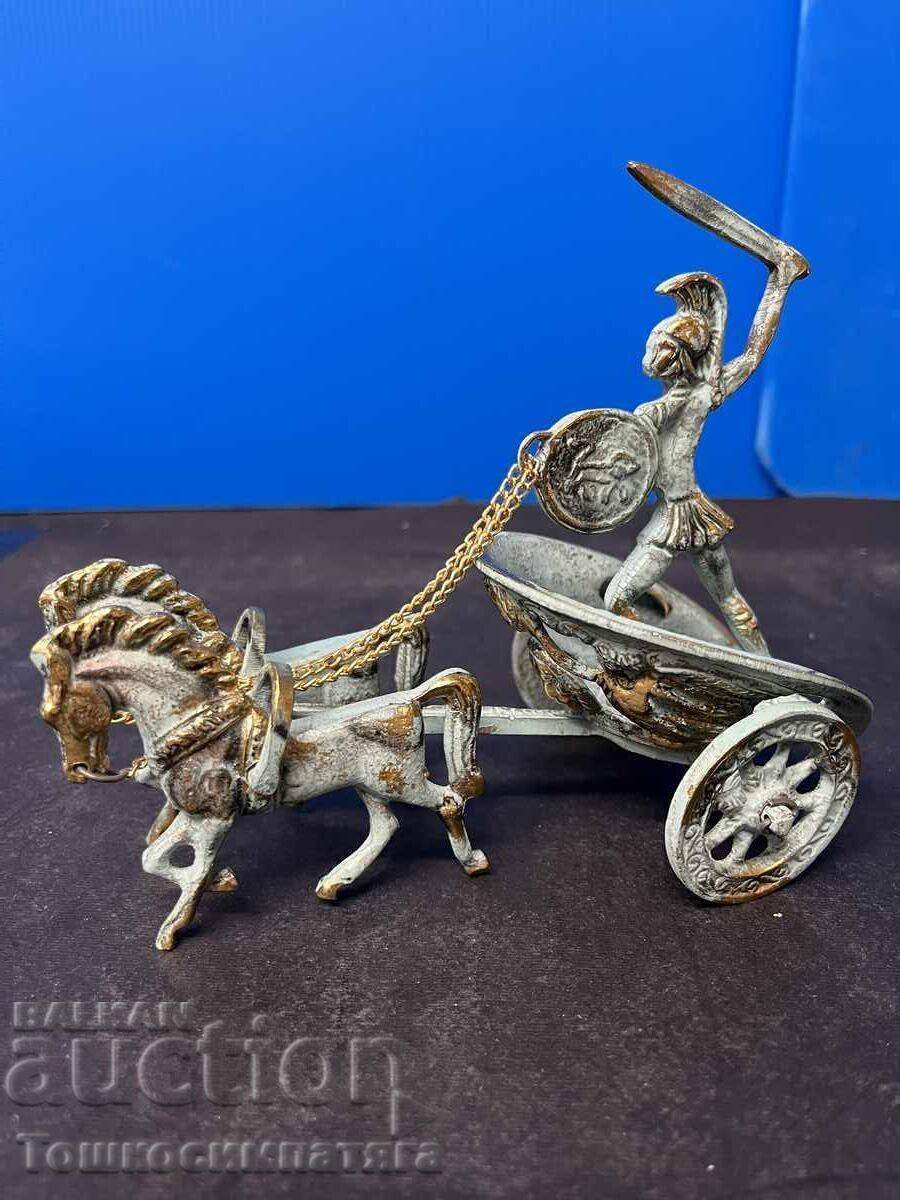 Achilles on a Chariot - Bronze Statue - 7