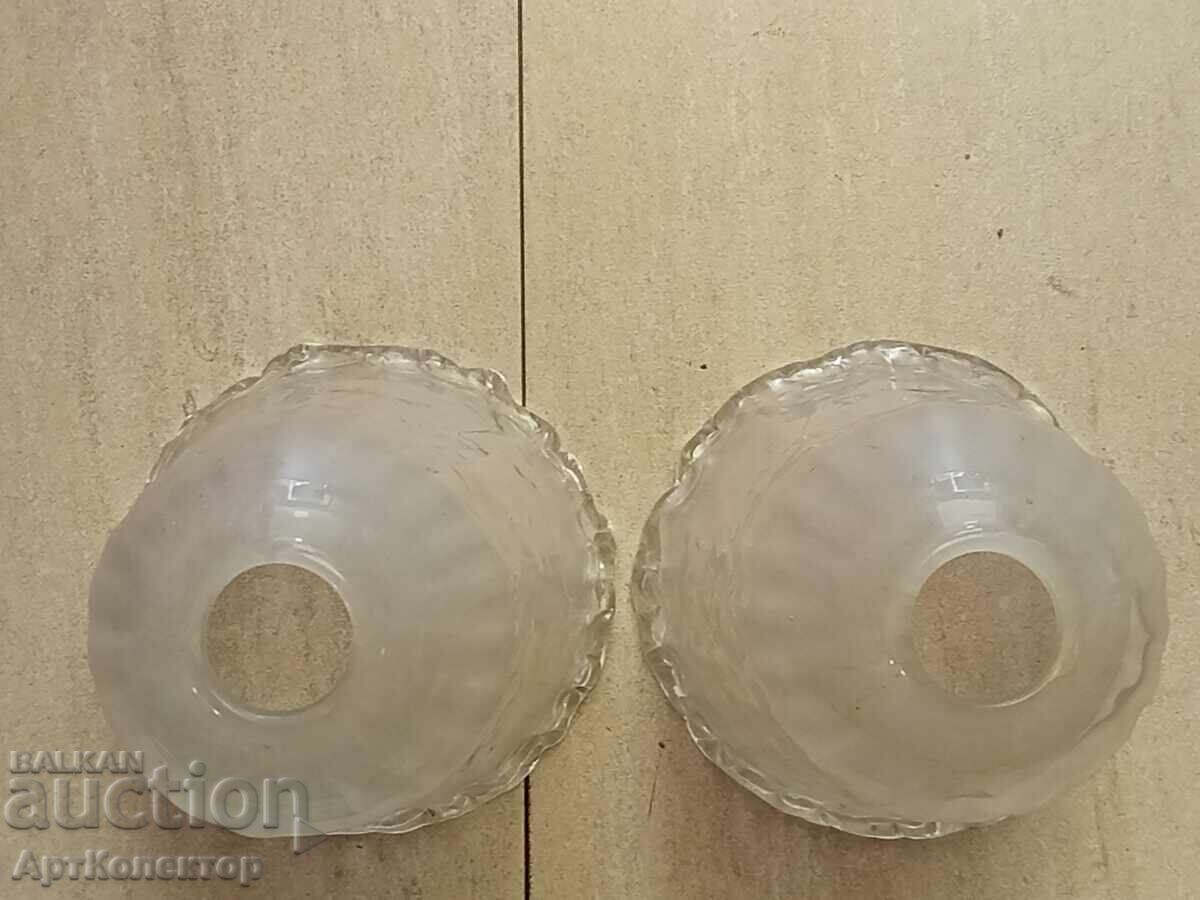 Licitație Candelabru mare, foarte vechi, sticlă pentru candelabru, 2 bucăți