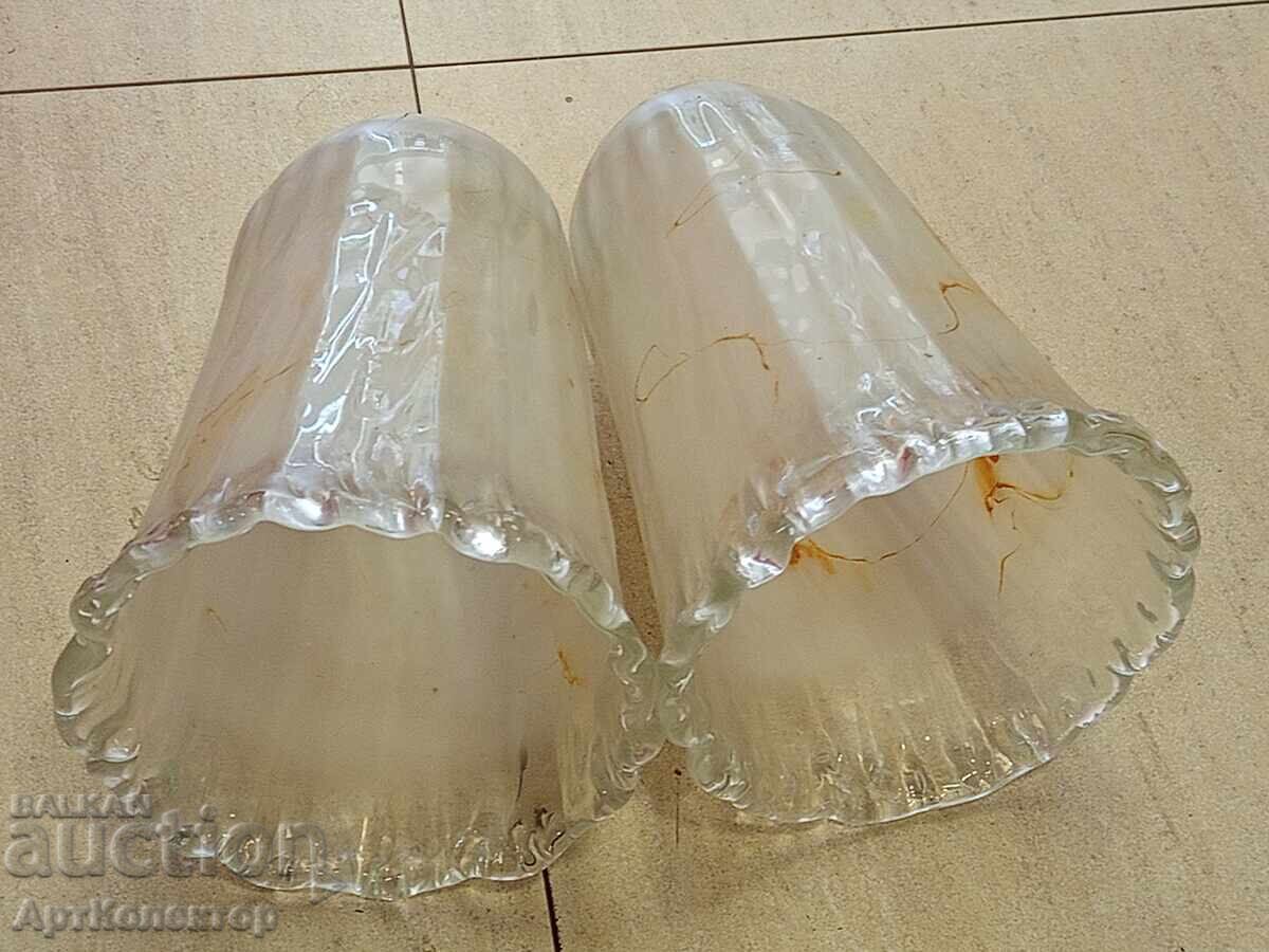 Candelabru mare, foarte vechi, sticlă pentru candelabru, 2 bucăți - 7