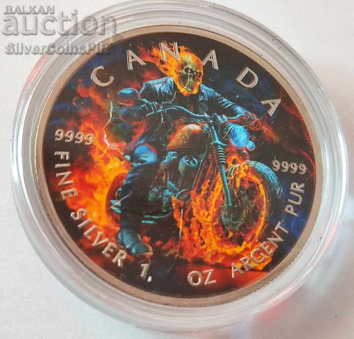 Silver 1 oz Burning Rider 2023 Canada with price 190.00 BGN | € 97.15 Silver 1 oz Burning Rider 2023 Canada with price 190.00 BGN | € 97.15