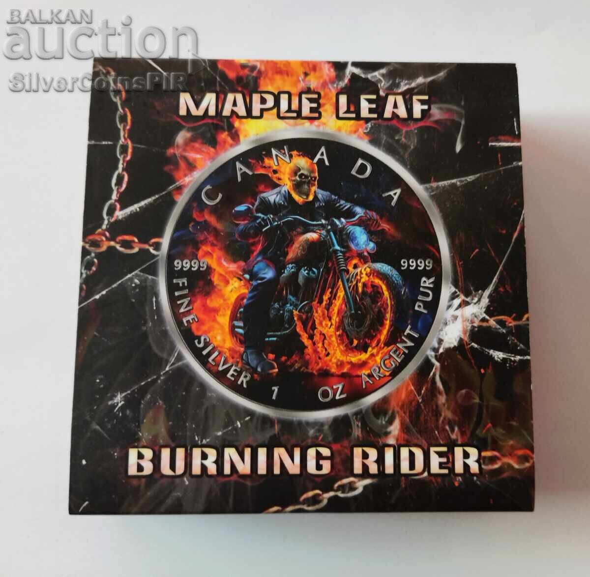Silver 1 oz Burning Rider 2023 Canada - 6 Silver 1 oz Burning Rider 2023 Canada - 6
