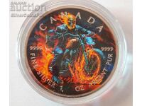 Silver 1 oz Burning Rider 2023 Canada