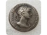 Denar al Împăratului Traian, 98 - 117 d.Hr. - REPLICĂ