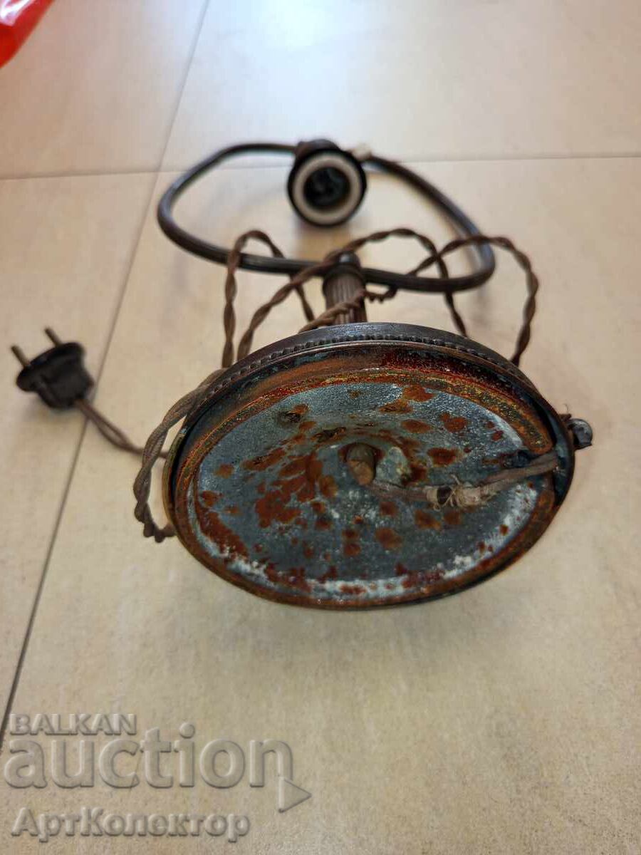 Λάμπα από γυαλί, ορείχαλκο και μπρούτζο - 5