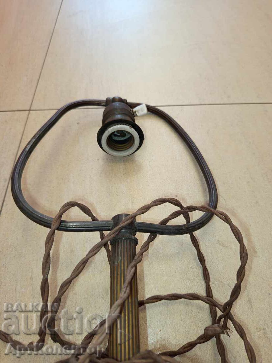 Λάμπα από γυαλί, ορείχαλκο και μπρούτζο - 6