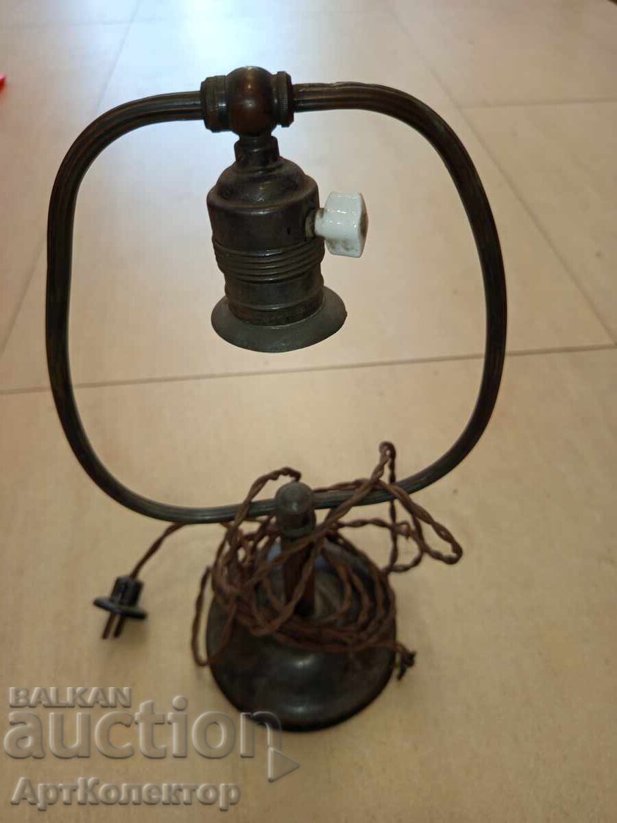 Λάμπα από γυαλί, ορείχαλκο και μπρούτζο - 7